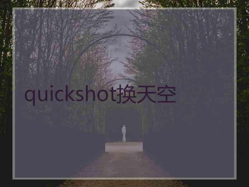 quickshot换天空