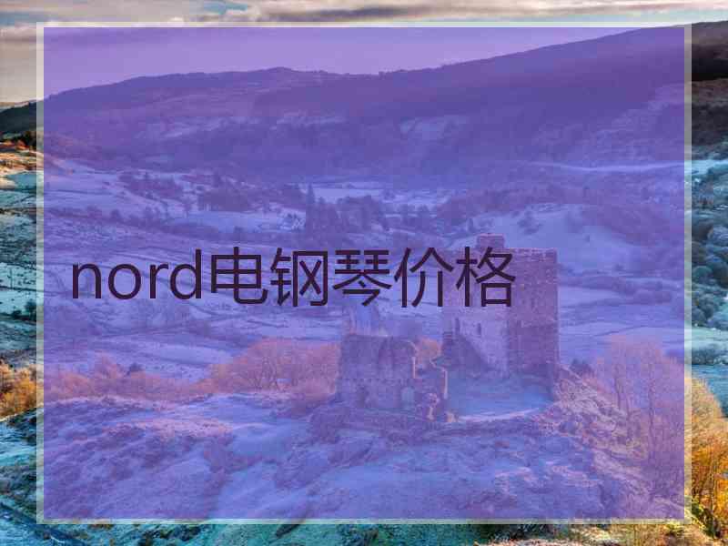 nord电钢琴价格