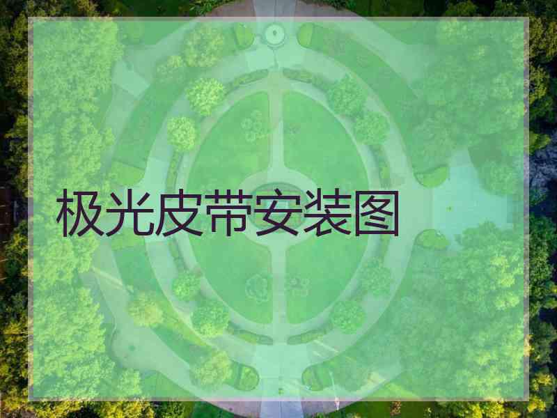 极光皮带安装图