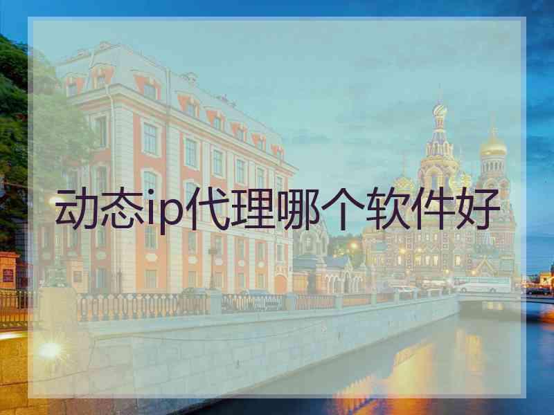 动态ip代理哪个软件好