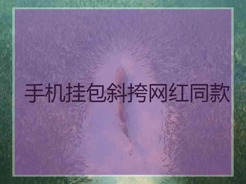 手机挂包斜挎网红同款