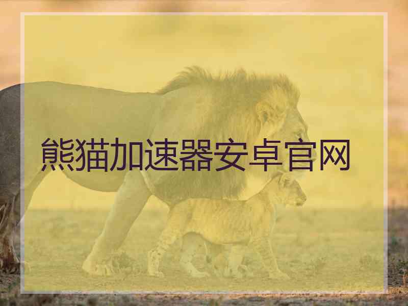 熊猫加速器安卓官网