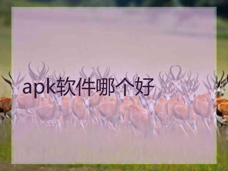 apk软件哪个好