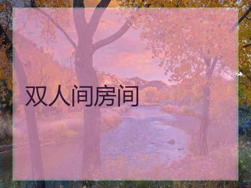 双人间房间