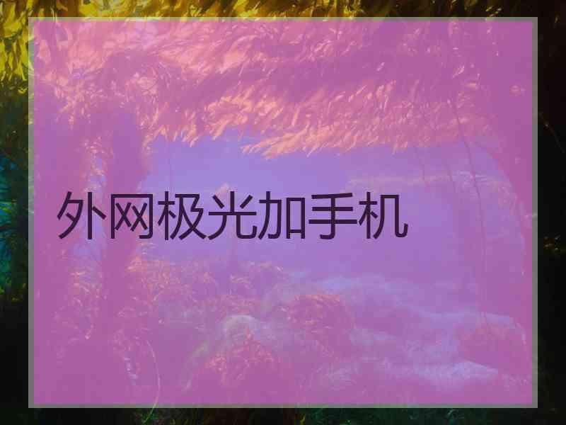 外网极光加手机
