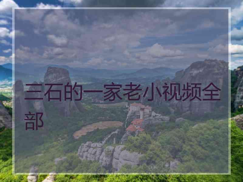 三石的一家老小视频全部