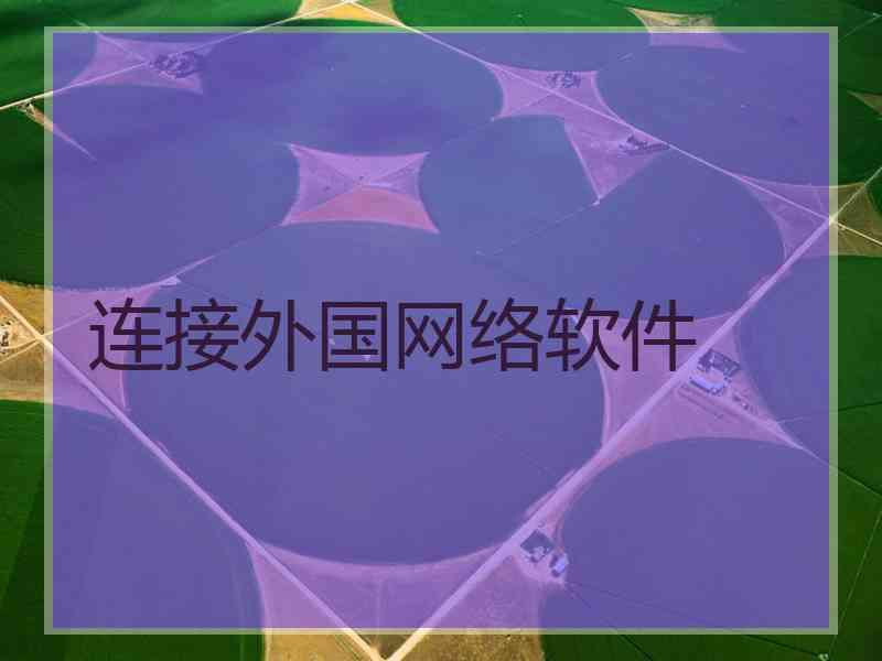 连接外国网络软件