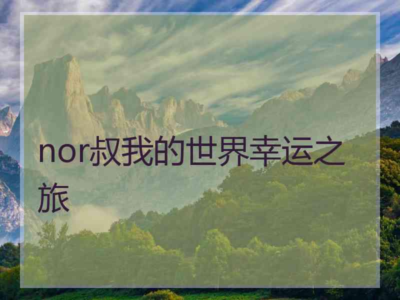 nor叔我的世界幸运之旅