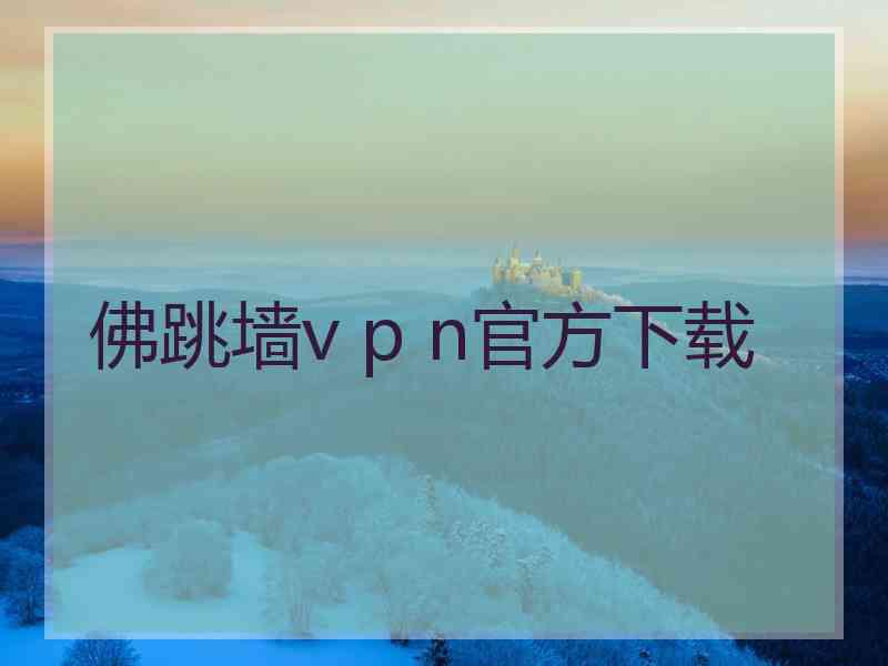 佛跳墙v p n官方下载