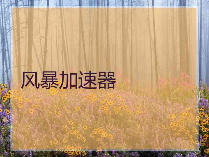 风暴加速器