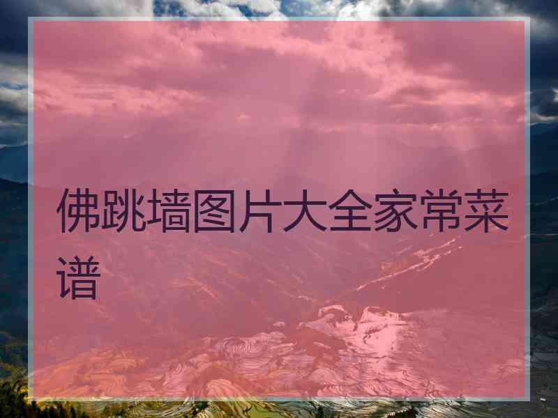 佛跳墙图片大全家常菜谱