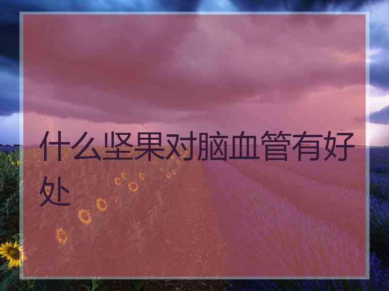 什么坚果对脑血管有好处
