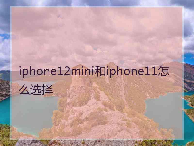 iphone12mini和iphone11怎么选择