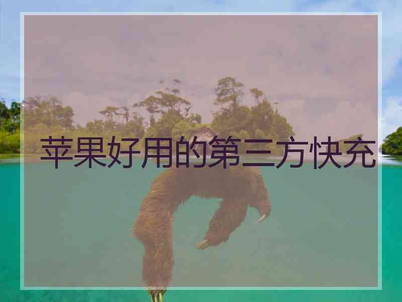 苹果好用的第三方快充