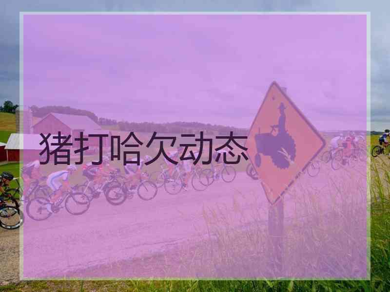 猪打哈欠动态