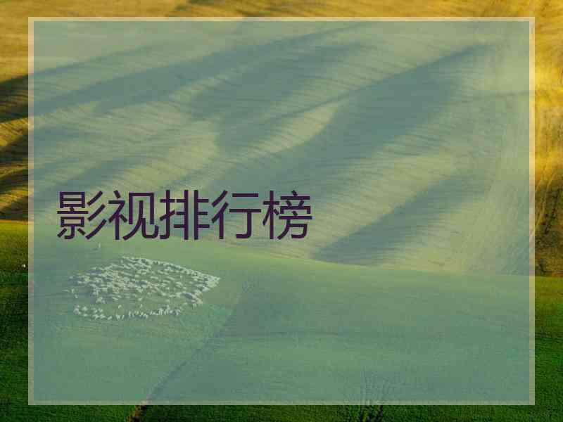 影视排行榜