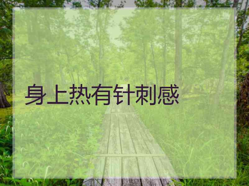 身上热有针刺感