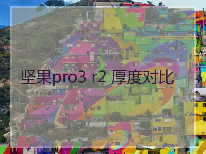 坚果pro3 r2 厚度对比