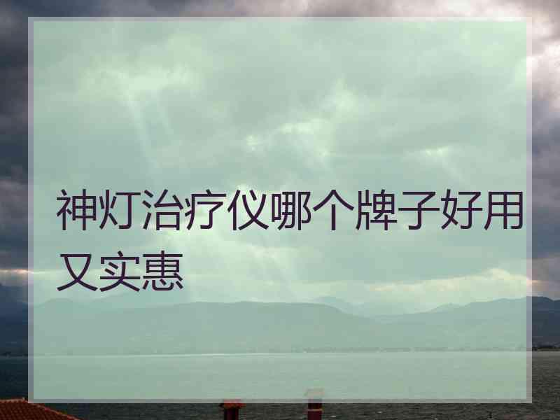 神灯治疗仪哪个牌子好用又实惠