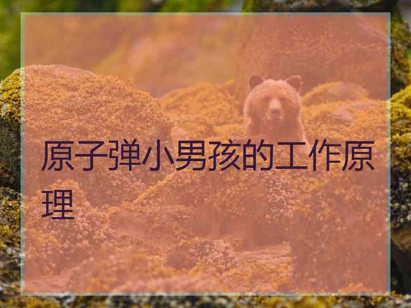 原子弹小男孩的工作原理