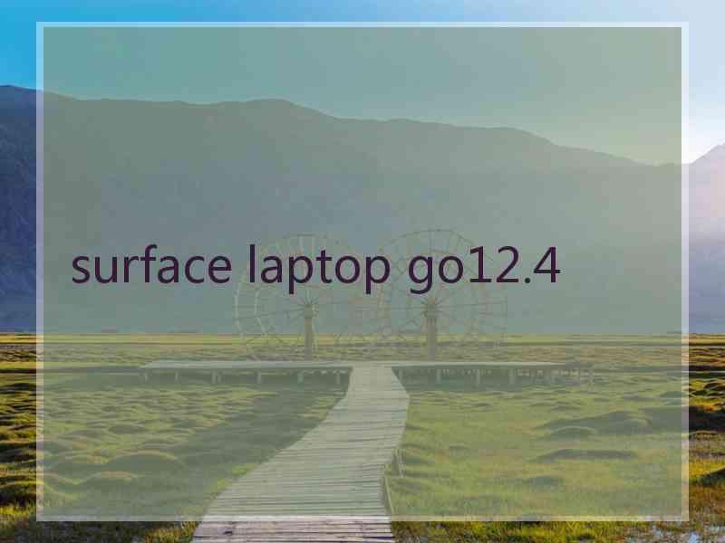 surface laptop go12.4