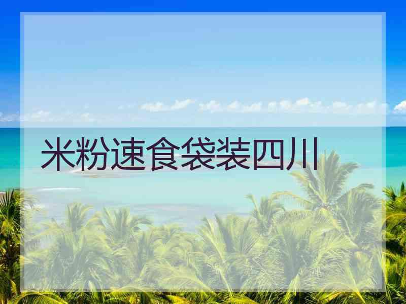 米粉速食袋装四川