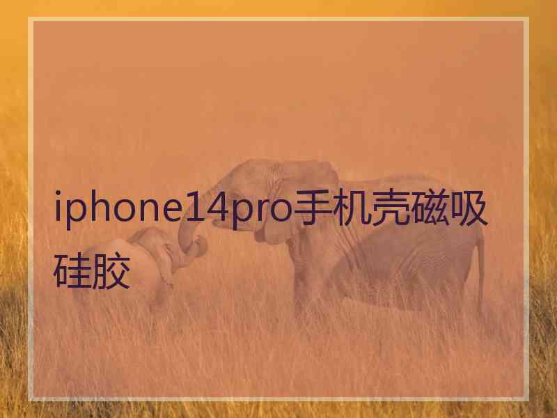 iphone14pro手机壳磁吸硅胶