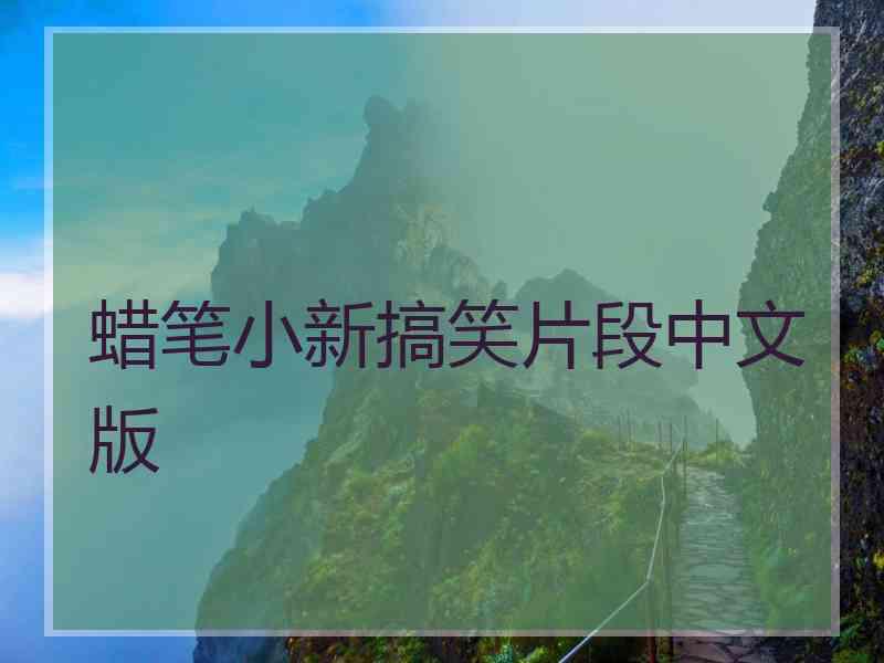 蜡笔小新搞笑片段中文版
