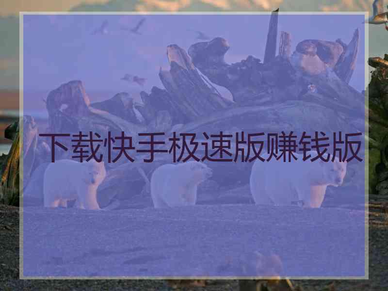 下载快手极速版赚钱版