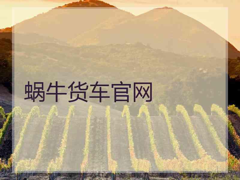 蜗牛货车官网