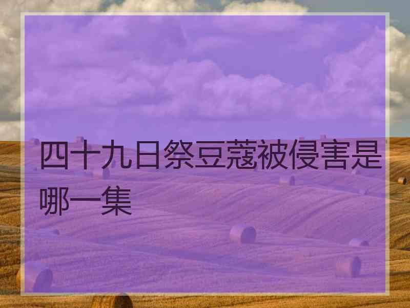 四十九日祭豆蔻被侵害是哪一集