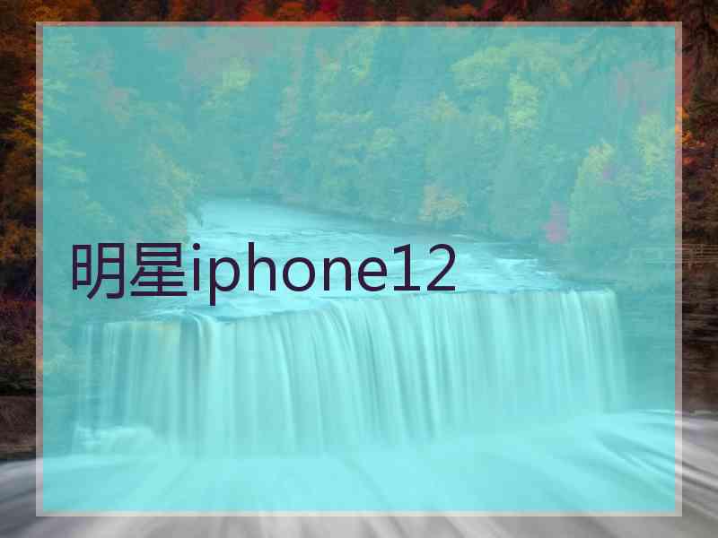 明星iphone12