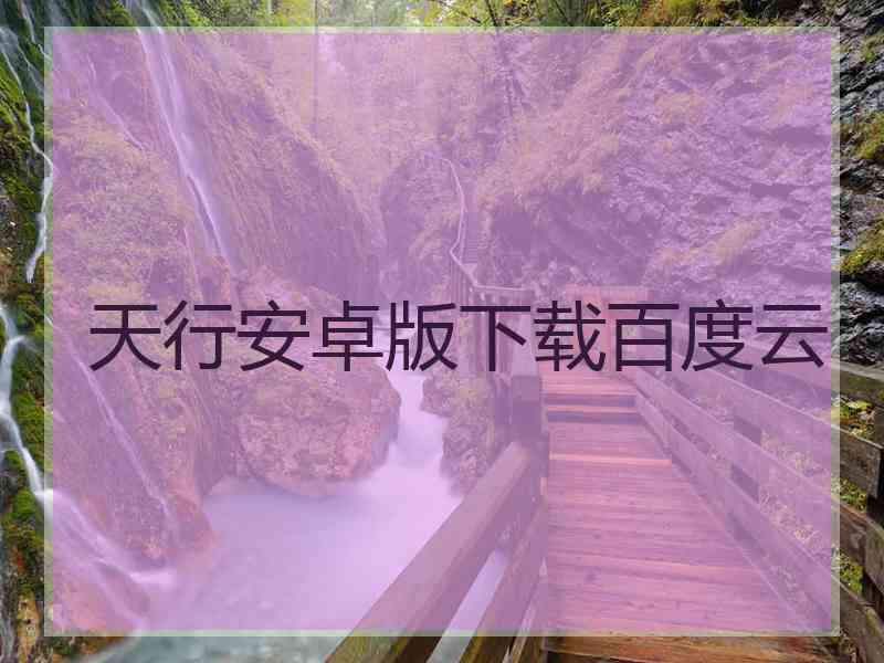 天行安卓版下载百度云