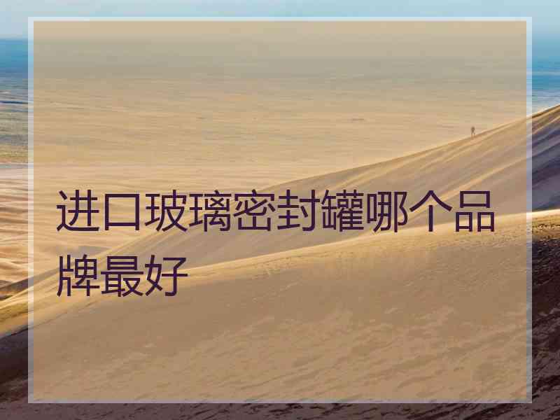 进口玻璃密封罐哪个品牌最好