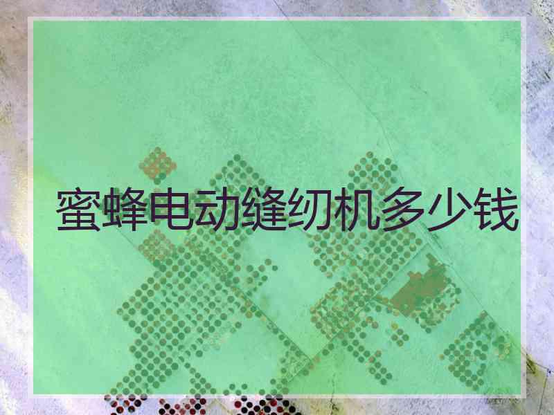 蜜蜂电动缝纫机多少钱
