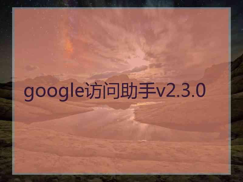 google访问助手v2.3.0
