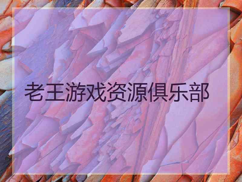 老王游戏资源俱乐部