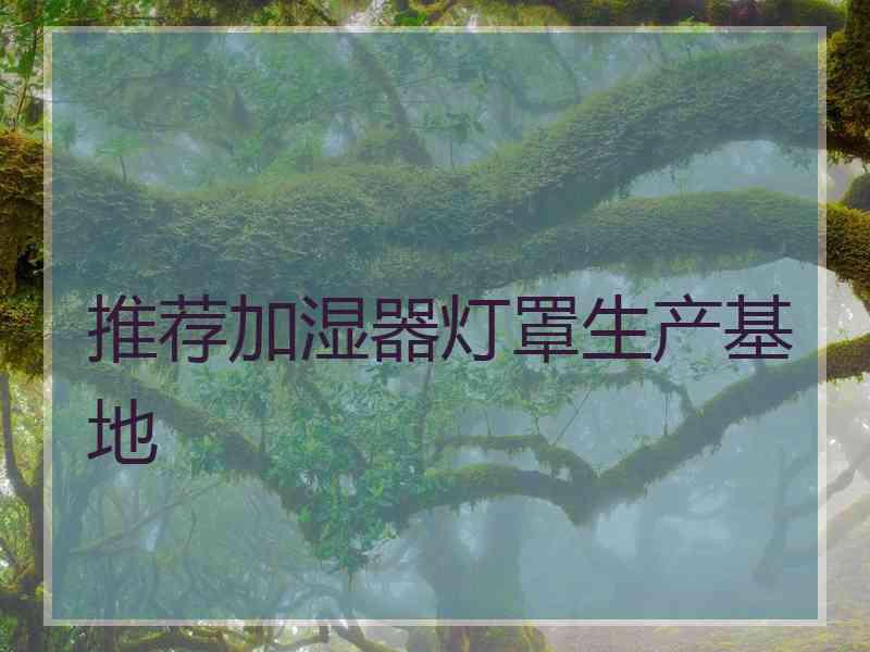 推荐加湿器灯罩生产基地