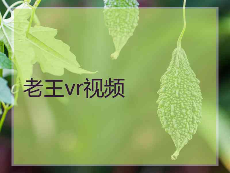 老王vr视频