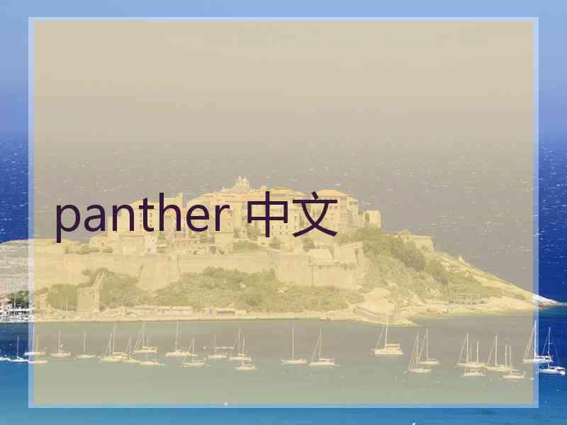 panther 中文