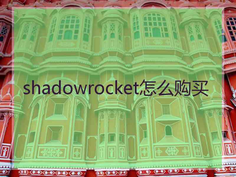 shadowrocket怎么购买