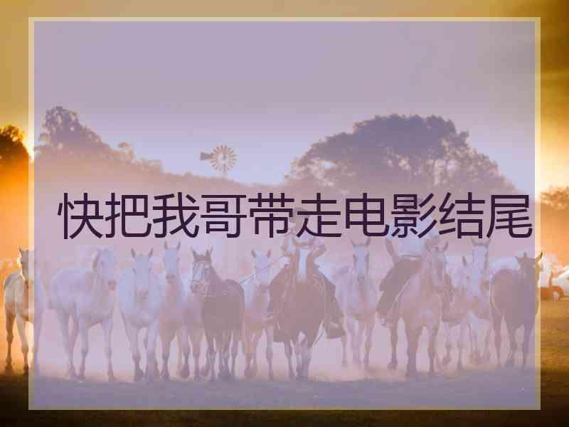 快把我哥带走电影结尾