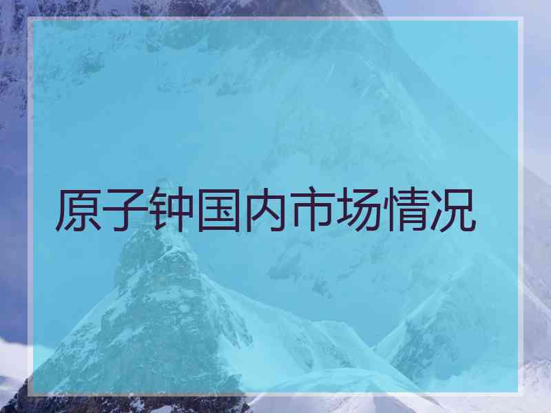 原子钟国内市场情况