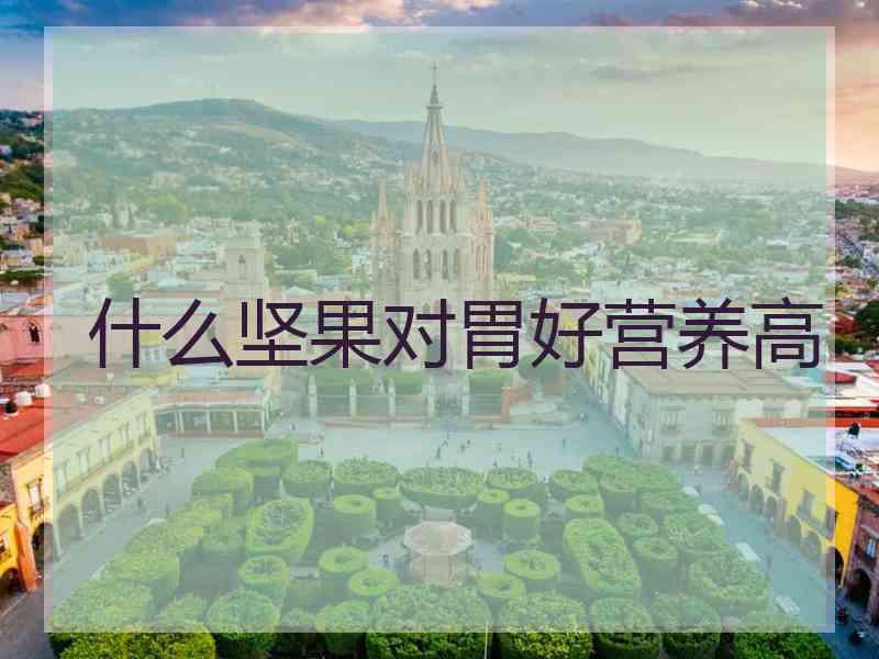 什么坚果对胃好营养高