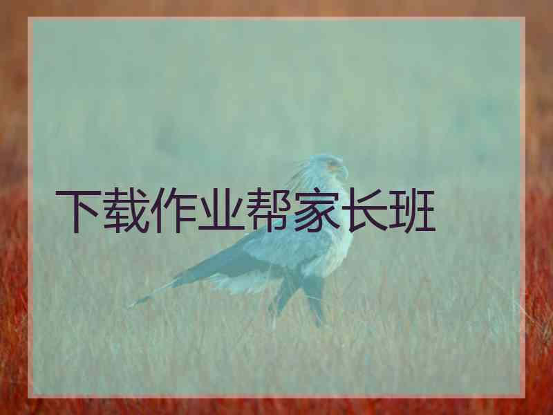 下载作业帮家长班
