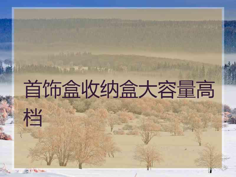 首饰盒收纳盒大容量高档
