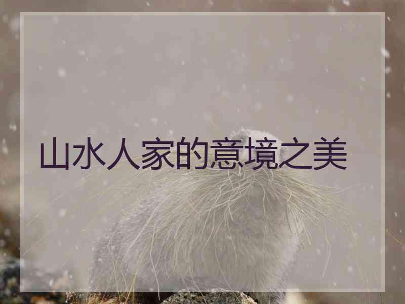 山水人家的意境之美