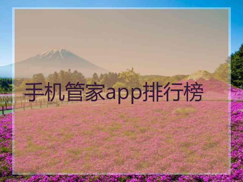 手机管家app排行榜