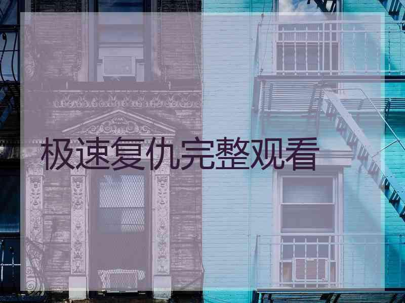 极速复仇完整观看