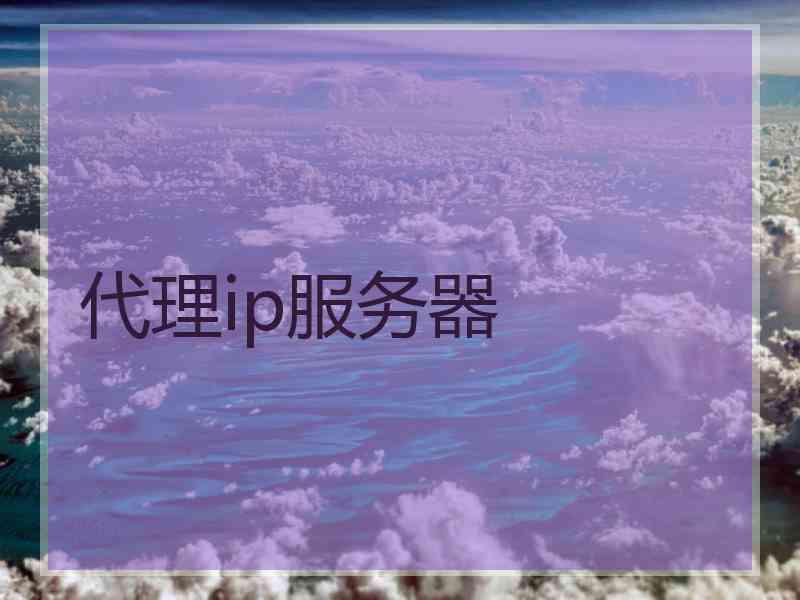 代理ip服务器